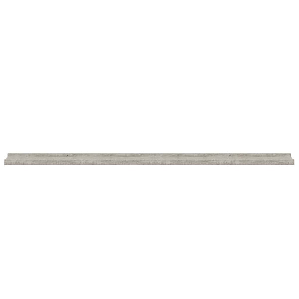 vidaXL Wall Shelves 2 pcs. Concrete Grey 115x9x3 cm