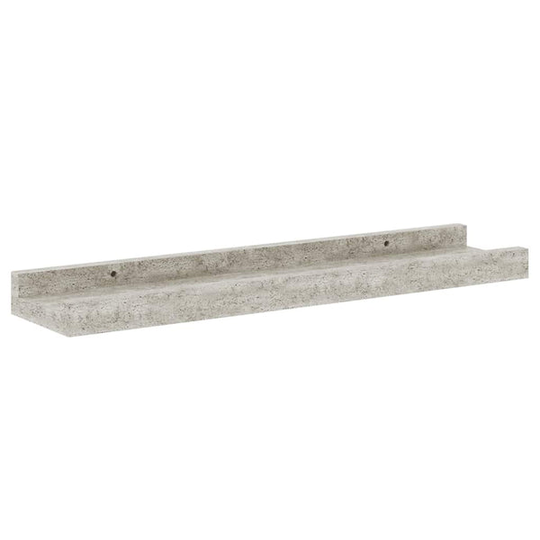 vidaXL Wall Shelves 4 pcs. Concrete Grey 40x9x3 cm