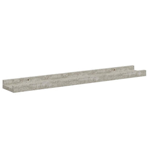 vidaXL Wall Shelves 4 pcs Concrete Grey 60x9x3 cm
