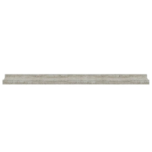 vidaXL Wall Shelves 4 pcs Concrete Grey 80x9x3 cm