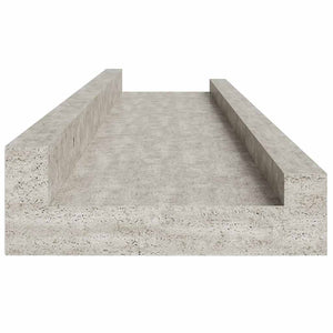 vidaXL Wall Shelves 4 pcs Concrete Grey 80x9x3 cm