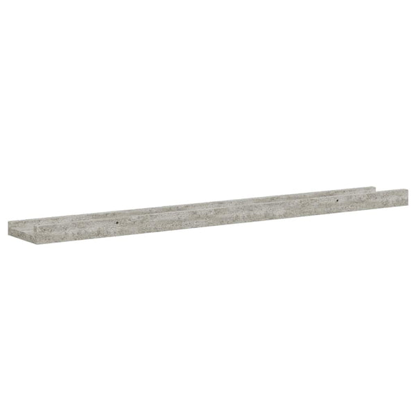 vidaXL Wall Shelves 4 pcs Concrete Grey 80x9x3 cm