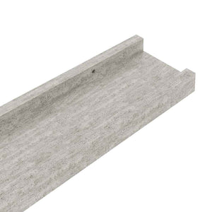 vidaXL Wall Shelves 4 pcs Concrete Grey 80x9x3 cm