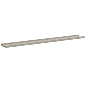 vidaXL Wall Shelves 4 pcs Concrete Grey 100x9x3 cm