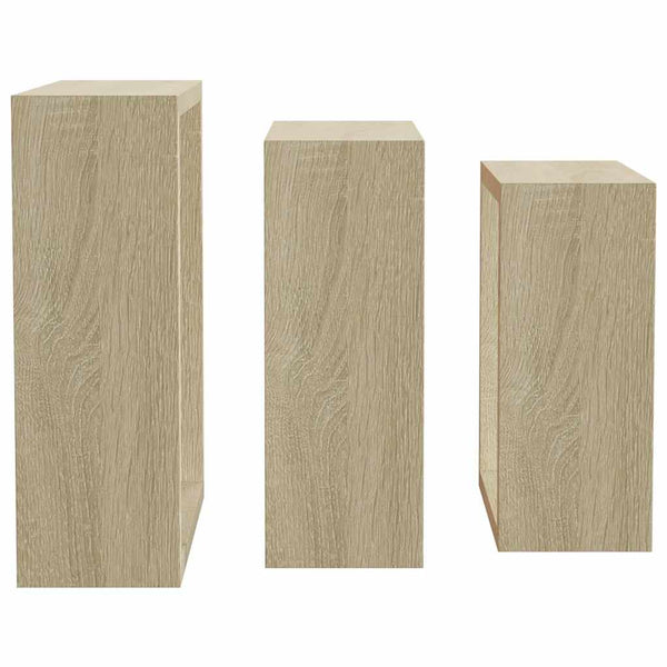 vidaXL Cube Shelves 3 pcs Sonoma Oak
