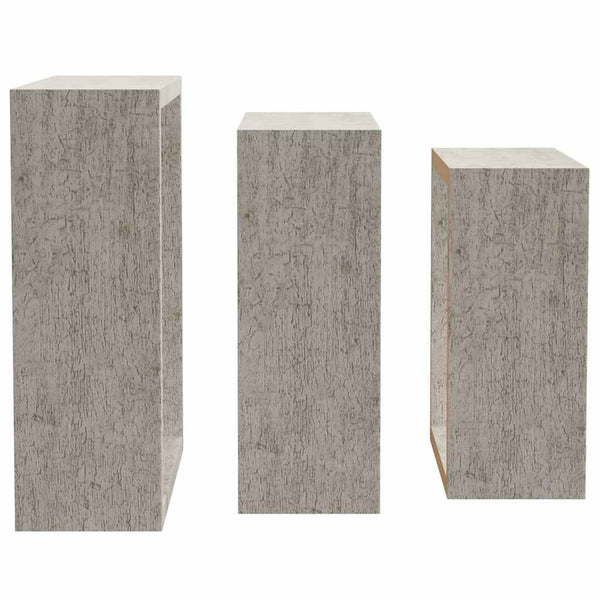 vidaXL Cube Shelves 3 pcs Concrete Grey
