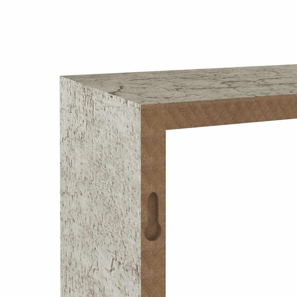 vidaXL Cube Shelves 3 pcs Concrete Grey
