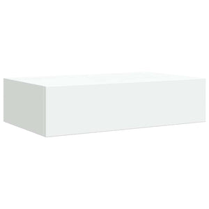 vidaXL Wall Shelf with Drawer White 40x23.5x10 cm MDF