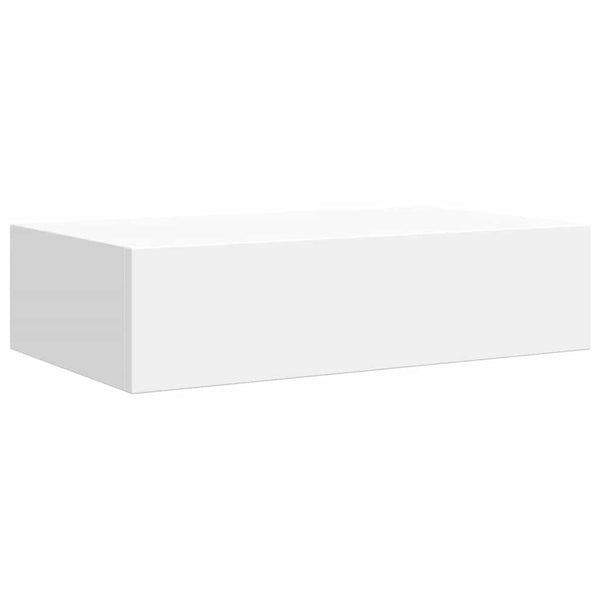 vidaXL Wall Shelves with Drawers 2 pcs White 40x23.5x10 cm MDF