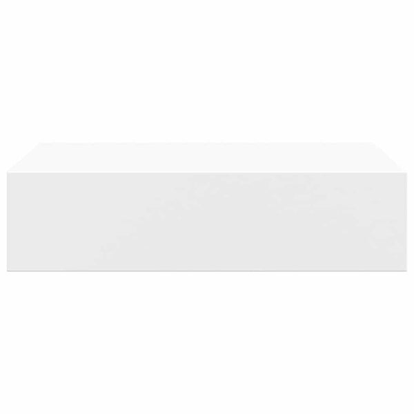 vidaXL Wall Shelves with Drawers 2 pcs White 40x23.5x10 cm MDF