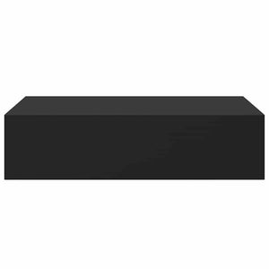 vidaXL Wall Shelves with Drawers 2 pcs Black 40x23.5x10 cm MDF