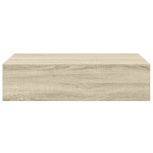 vidaXL Wall Shelves with Drawers 2 pcs Oak-Look 40x23.5x10 cm MDF