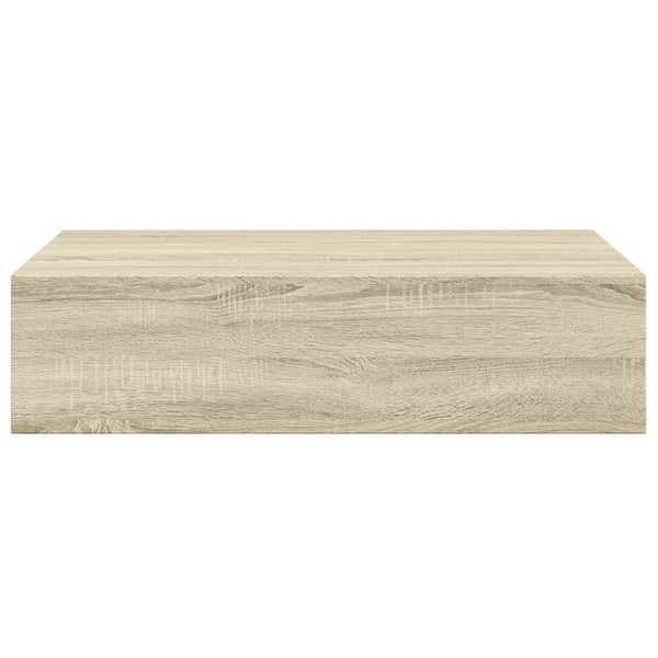 vidaXL Wall Shelves with Drawers 2 pcs Oak-Look 40x23.5x10 cm MDF