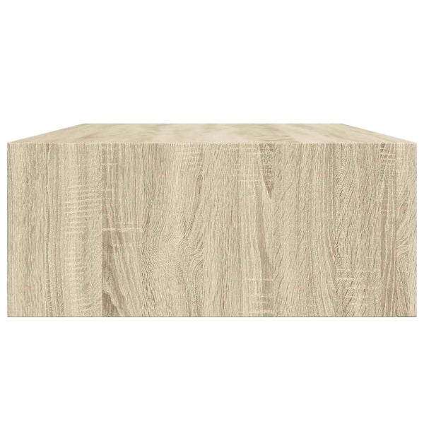 vidaXL Wall Shelves with Drawers 2 pcs Oak-Look 40x23.5x10 cm MDF