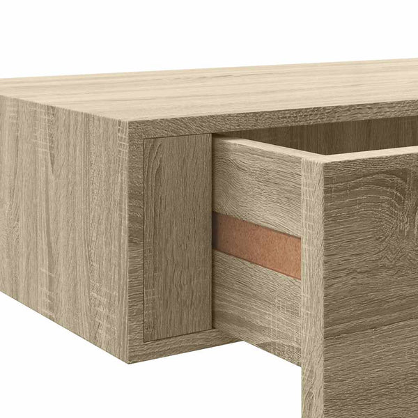 vidaXL Wall Shelves with Drawers 2 pcs Oak-Look 40x23.5x10 cm MDF