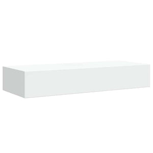 vidaXL Wall Shelf with Drawer White 60x23.5x10 cm MDF