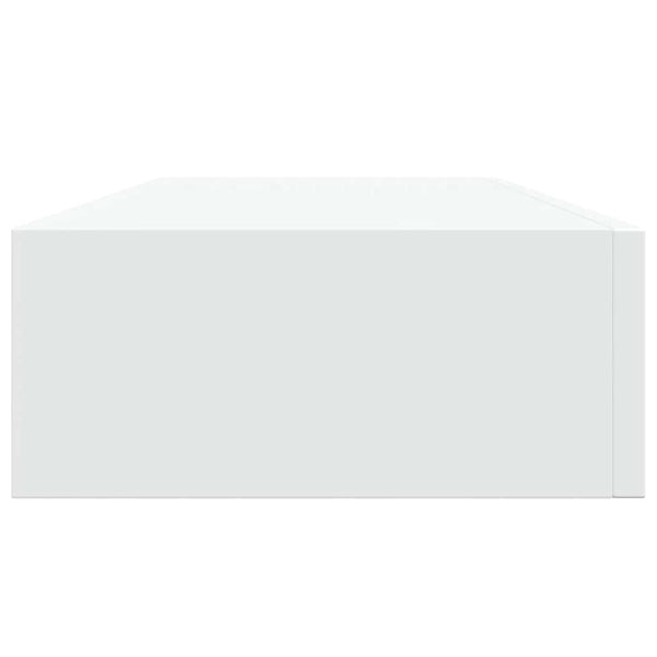 vidaXL Wall Shelf with Drawer White 60x23.5x10 cm MDF