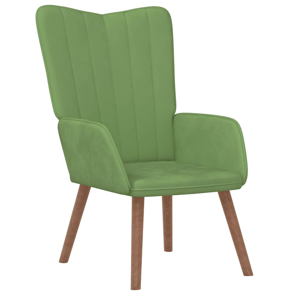 vidaXL Recliner Light Green Velvet
