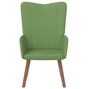 vidaXL Recliner Light Green Velvet