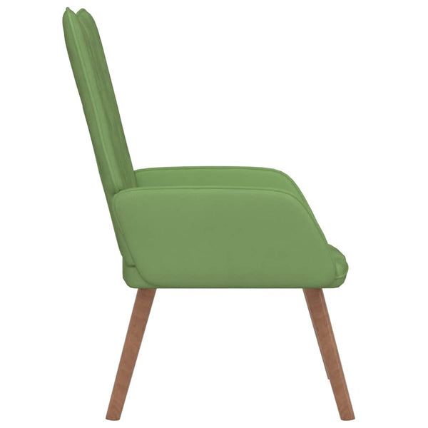 vidaXL Recliner Light Green Velvet