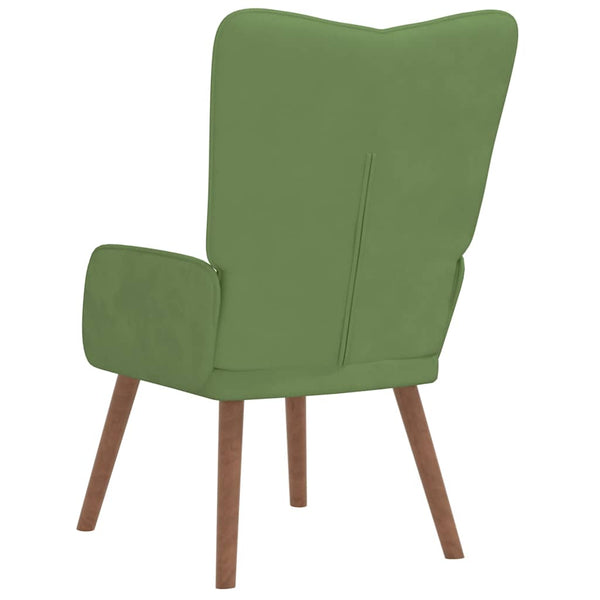 vidaXL Recliner Light Green Velvet