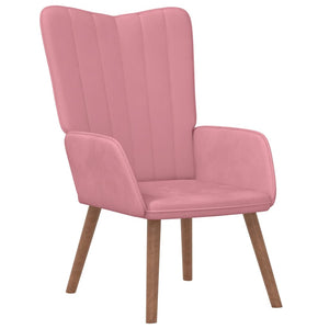 vidaXL Relax Armchair Pink Velvet