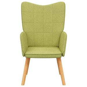 vidaXL Recliner Green Fabric