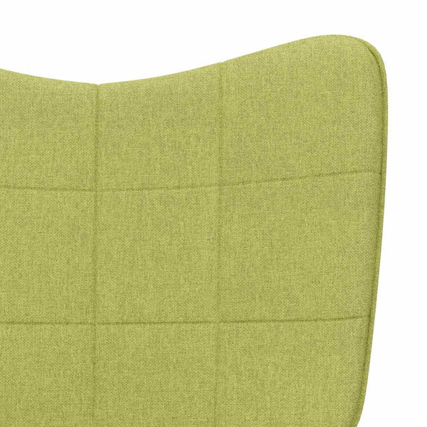 vidaXL Recliner Green Fabric