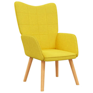 vidaXL Recliner Mustard Yellow Fabric