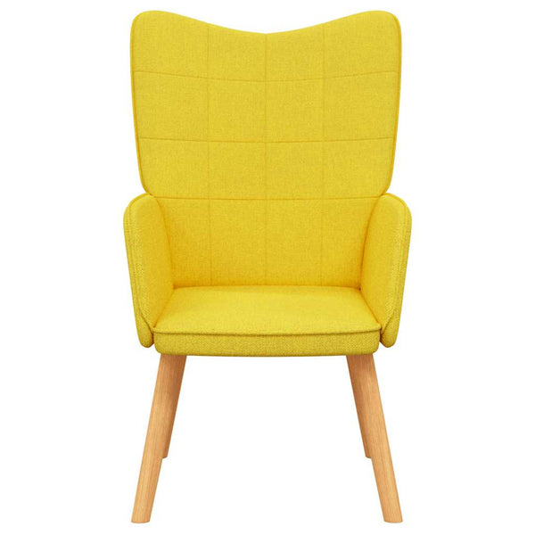 vidaXL Recliner Mustard Yellow Fabric