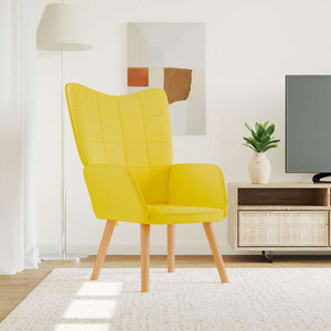 vidaXL Recliner Mustard Yellow Fabric