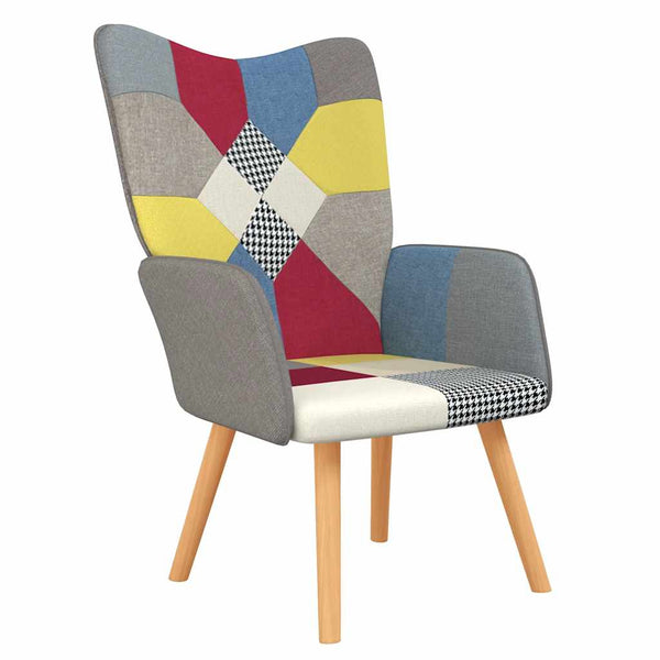 vidaXL Recliner Patchwork Fabric