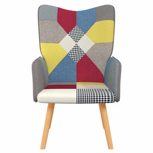vidaXL Recliner Patchwork Fabric