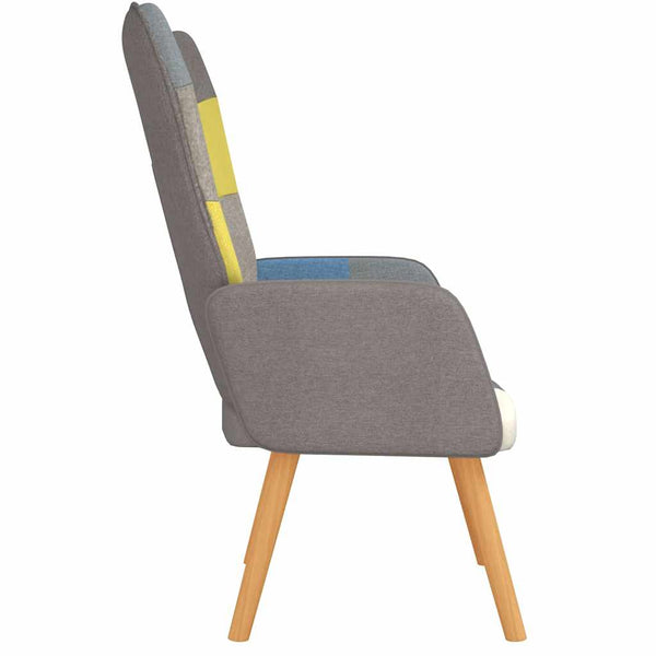 vidaXL Recliner Patchwork Fabric