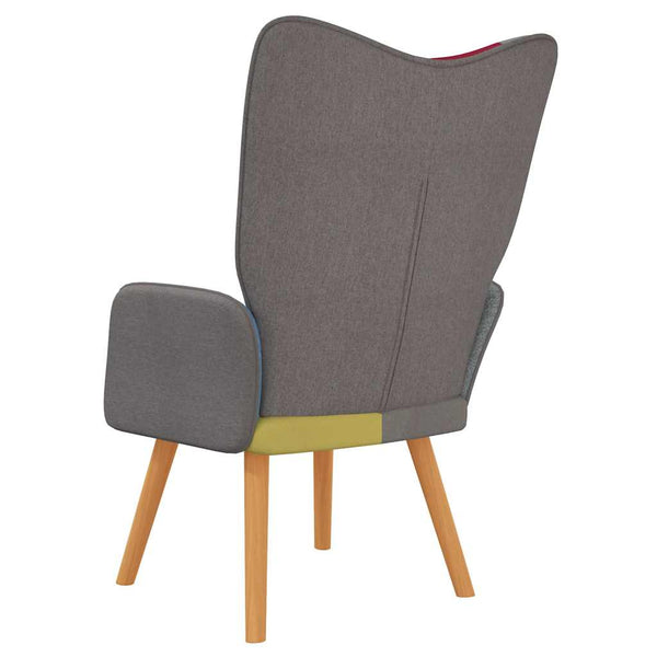 vidaXL Recliner Patchwork Fabric