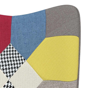 vidaXL Recliner Patchwork Fabric