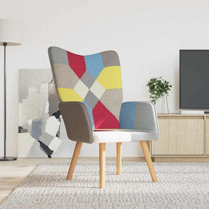 vidaXL Recliner Patchwork Fabric
