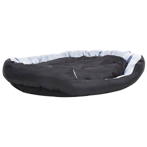 vidaXL Reversible and Washable Dog Pillow Gray and Black 150x120x25 cm