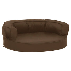 vidaXL Ergonomic Dog Mattress 60x42 cm Linen Look Brown