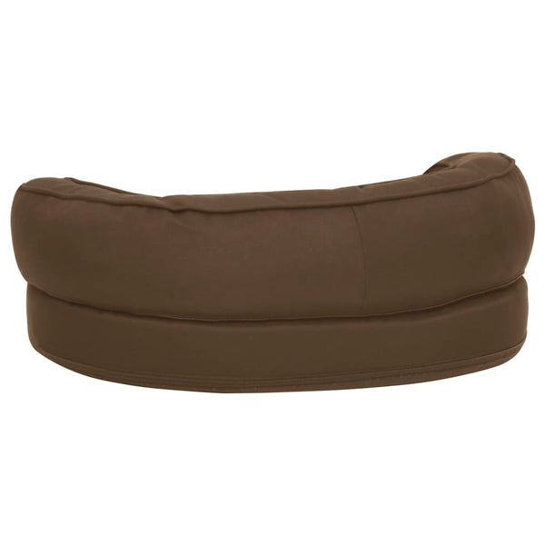 vidaXL Ergonomic Dog Mattress 60x42 cm Linen Look Brown