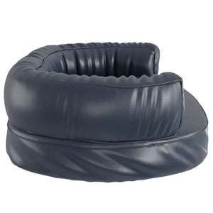 vidaXL Ergonomic Dog Bed Foam Dark Blue 60x42cm Faux Leather