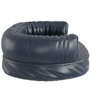 vidaXL Ergonomic Dog Bed Foam Dark Blue 75x53cm Faux Leather