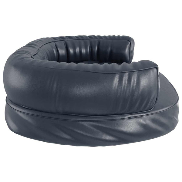 vidaXL Ergonomic Dog Bed Foam Dark Blue 88x65cm Faux Leather
