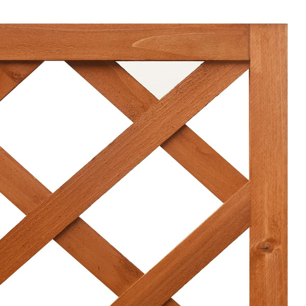 vidaXL Corner Trellis with Planter 40x40x150cm Solid Firwood