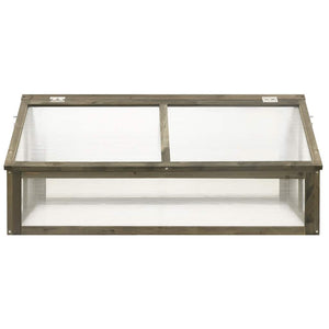 vidaXL Grey Greenhouse 114x80x50 cm Firwood