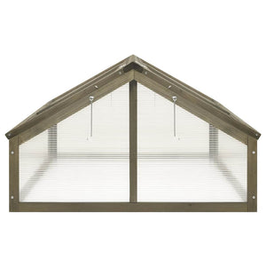 vidaXL Grey Greenhouse 114x80x50 cm Firwood