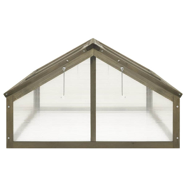 vidaXL Grey Greenhouse 114x80x50 cm Firwood
