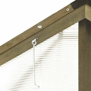 vidaXL Grey Greenhouse 114x80x50 cm Firwood