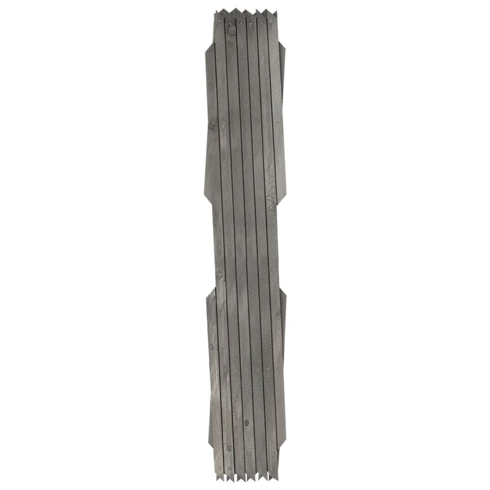 vidaXL Trellis Fences 5 pcs Grey Solid Fir Wood 180x60 cm