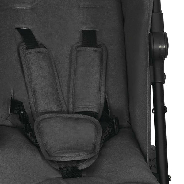 vidaXL Twin Stroller Anthracite Steel